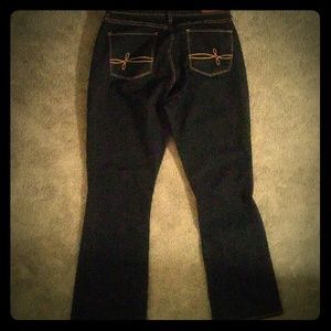Curvy boot cut denim jeans
